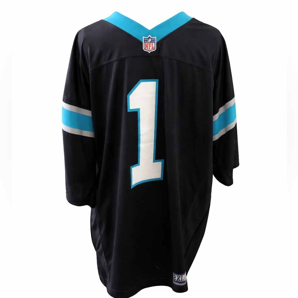 NFL Pro Line Carolina Panthers #1 Jersey Black Blue Men’s 2XL